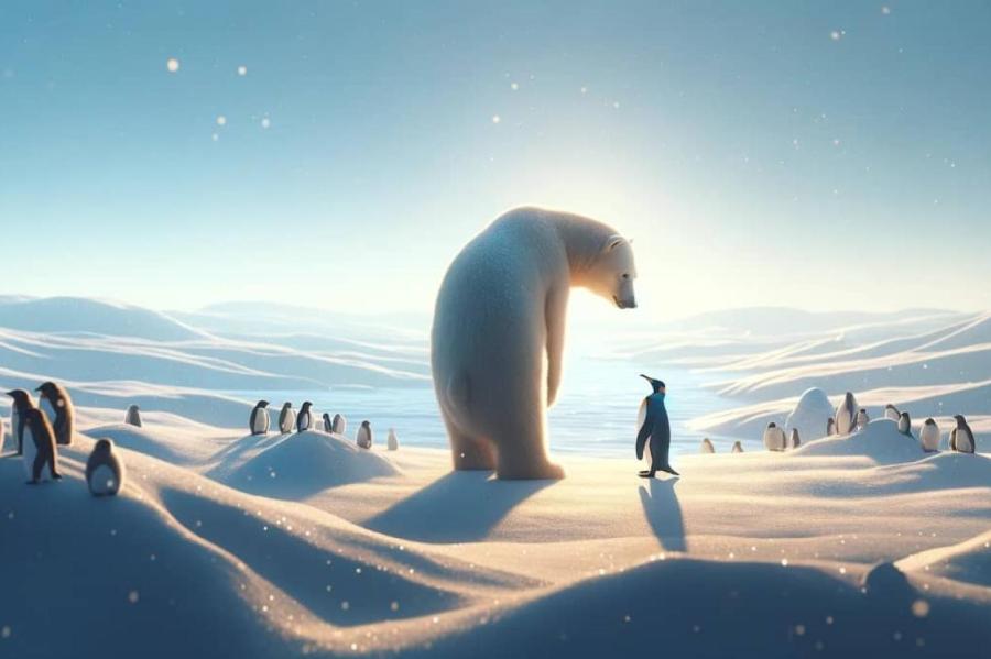 На разных полюсах: почему белые медведи живут в Арктике, а пингвины — в Антарктике?