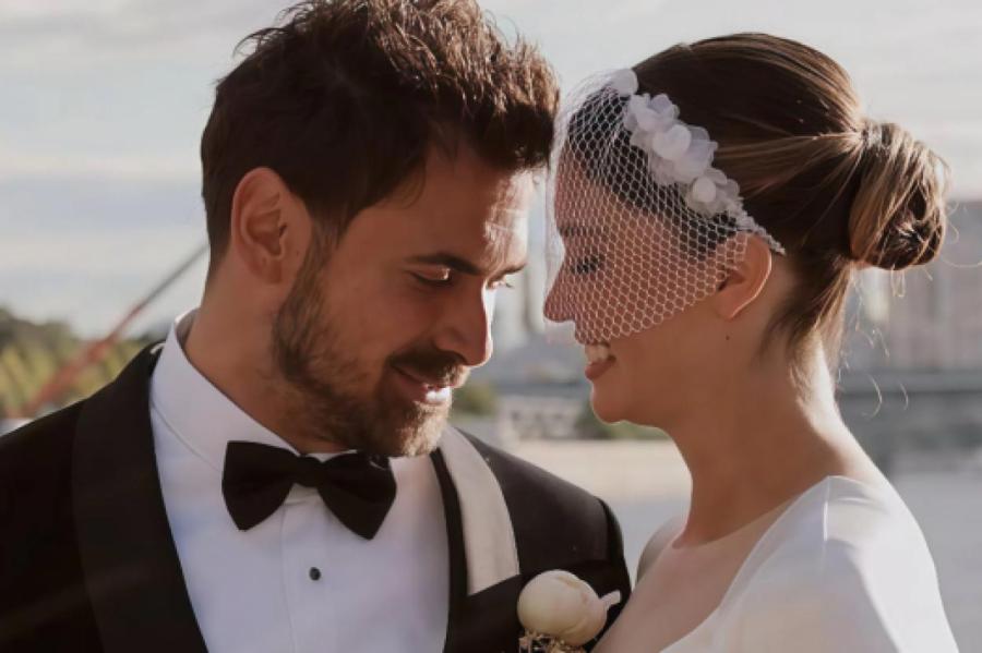 Агата Муцениеце и Петр Дранга поделились кадрами со свадьбы в стиле "старого Голливуда"