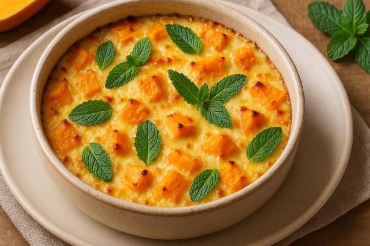 Тыквенный омлет с яйцами — уютное зимнее угощение