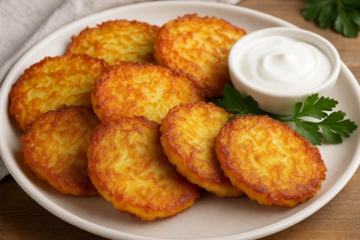 Нежные и румяные драники: рецепт из детства