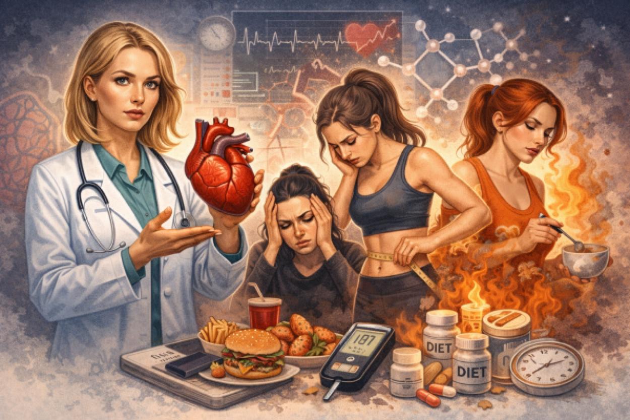 Опасности строгих диет для женского сердца