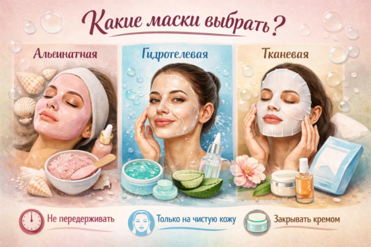 Как выбрать идеальную маску для лица: гидрогель, ткань или альгинат