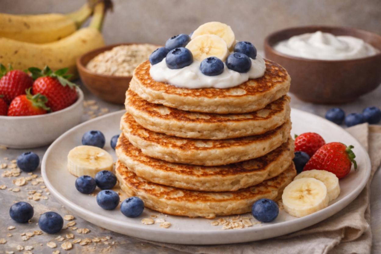 Оладьи из овсяной муки и бананов: легкий и здоровый рецепт