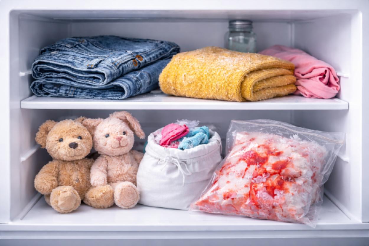 Как морозильная камера может заменить стирку