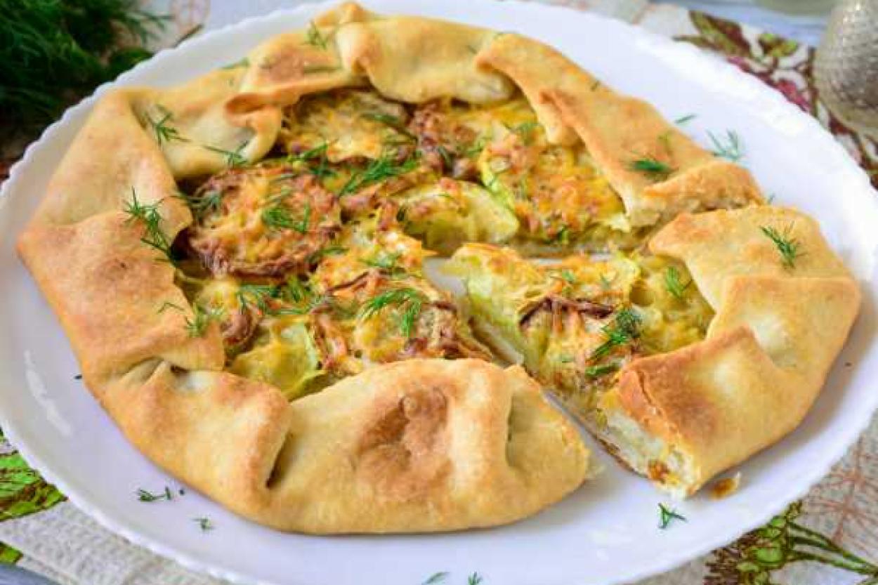 Ужин за час: галета с цукини и творожным сыром