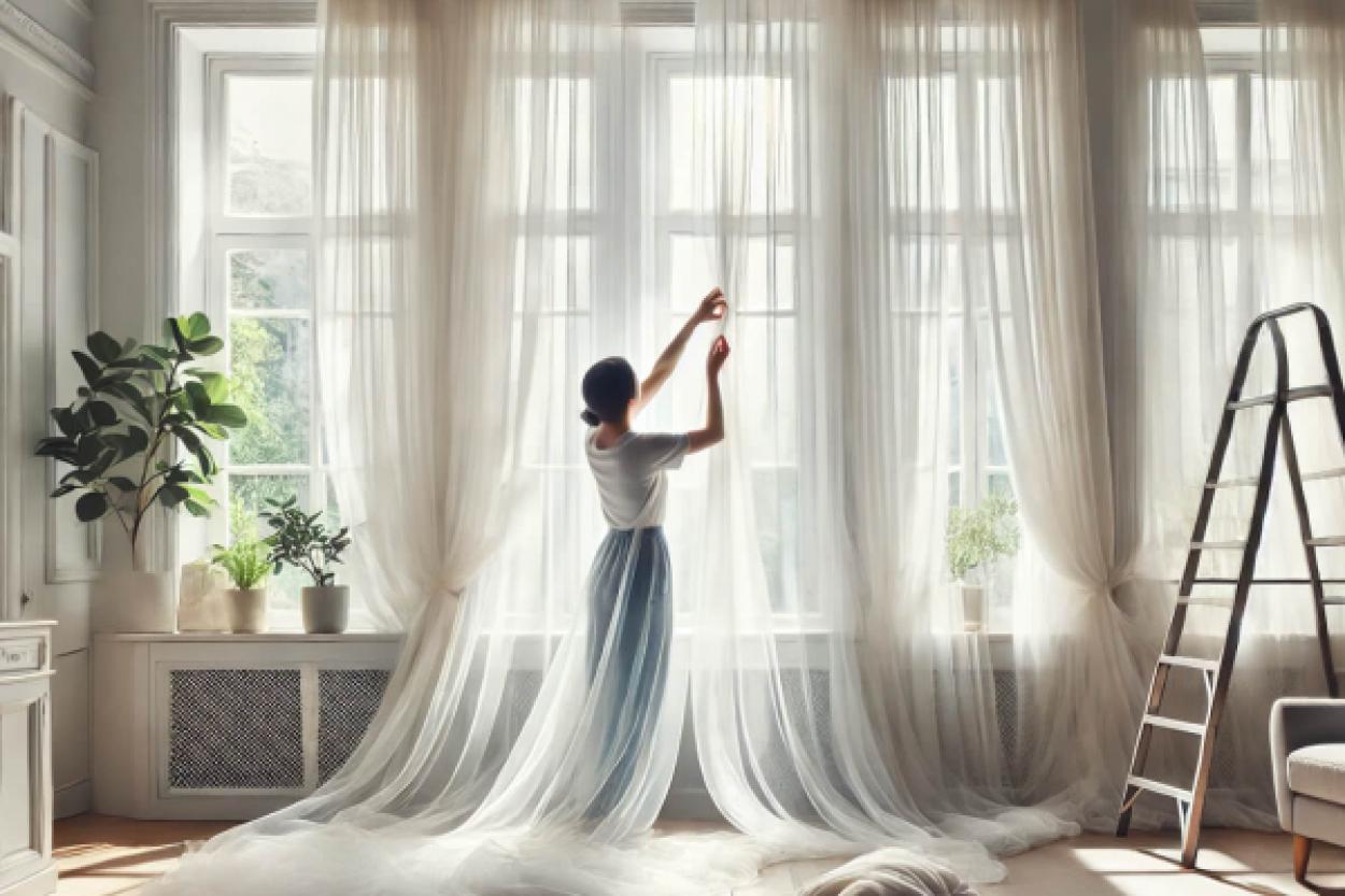 Как вернуть занавескам белоснежный вид весной: простые и доступные методы