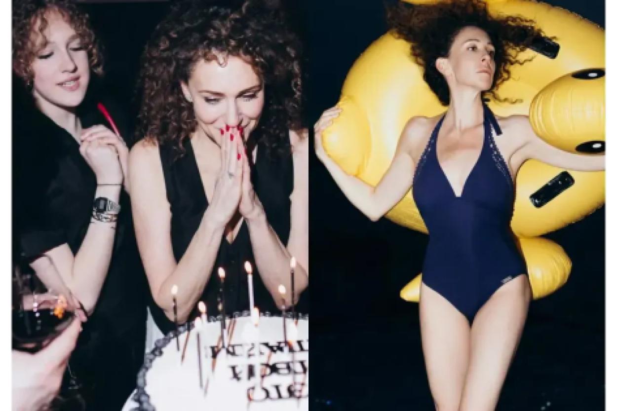 Ксения Раппопорт отмечает 52 года: уютный семейный праздник и стильная фотосессия в купальнике