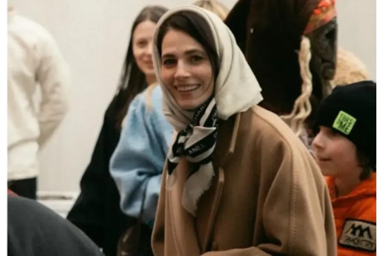 Семейный выход Юлии Снигирь и Евгения Цыганова с сыном Федором