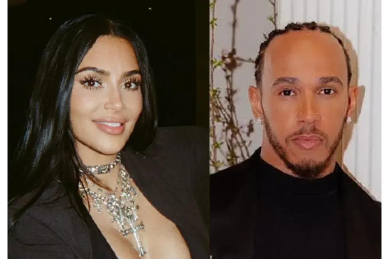 Ким Кардашьян поделилась новыми фотографиями с Льюисом Хэмилтоном